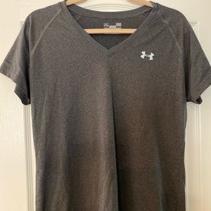 Dark Gray V-neck under armour heat gear t-shirt